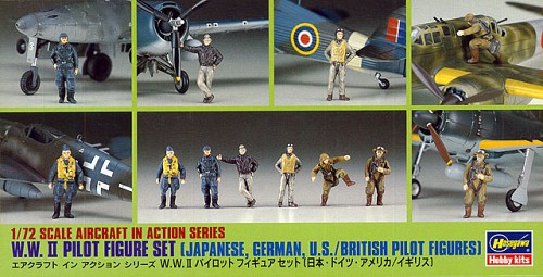 WWII Pilot Figure Set
