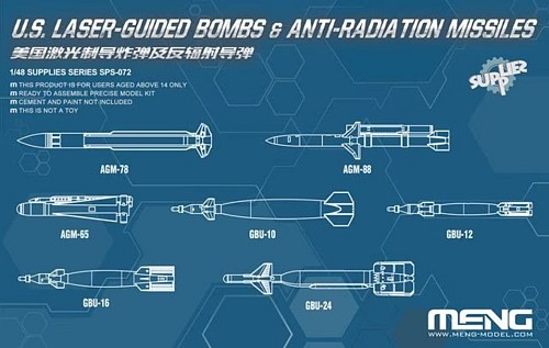 US Laser Guided Bombs & Anti-Radiation Missiles