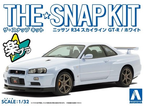 The Snap Kit Nissan R34 Skyline GT-R / White